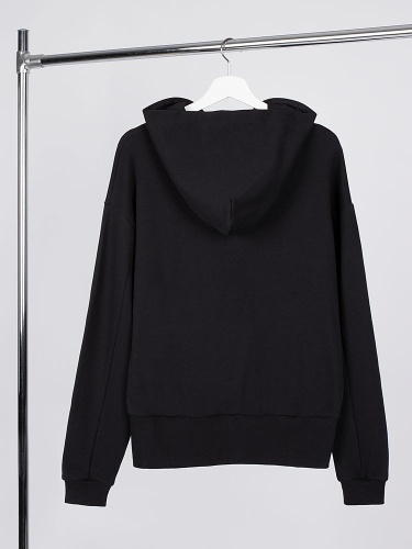 Худи оверсайз унисекс Kosmos, черное фото 2