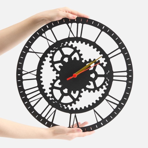 Часы «Ход времени», черные фото 3 Часы «Ход времени», черные фото 3