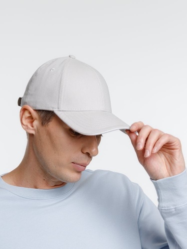 Бейсболка Spiker, серая с белым фото 3 Бейсболка Spiker, серая с белым фото 3