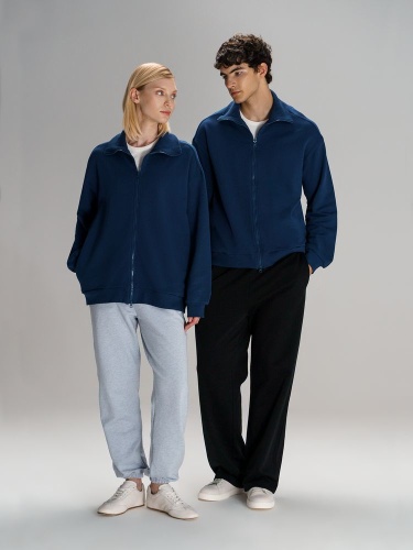 Толстовка унисекс Neofit, темно-синяя фото 5 Толстовка унисекс Neofit, темно-синяя фото 5