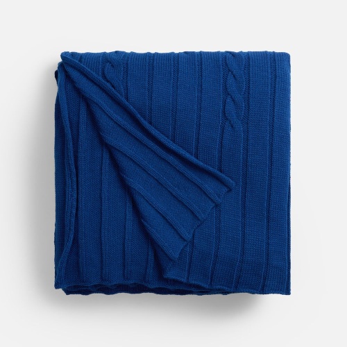 Плед Tressa, темно-синий (кобальт) фото 2