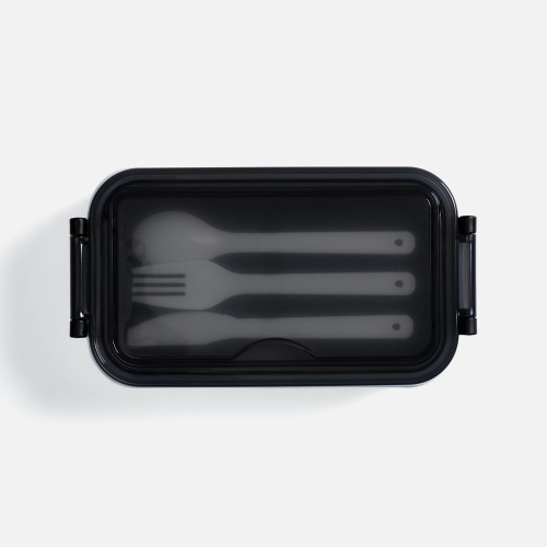 Ланчбокс Pranzo, белый с черным фото 2 Ланчбокс Pranzo, белый с черным фото 2