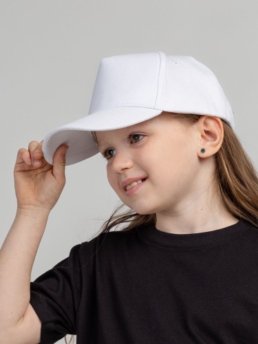 Бейсболка детская Standard Kids, белая фото 5