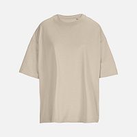 Футболка оверсайз женская Boxy Women, бежевая (льняная)