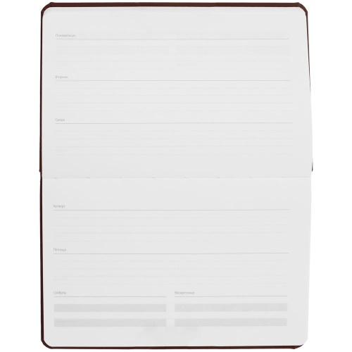 Еженедельник Urban, недатированный, коричневый фото 3