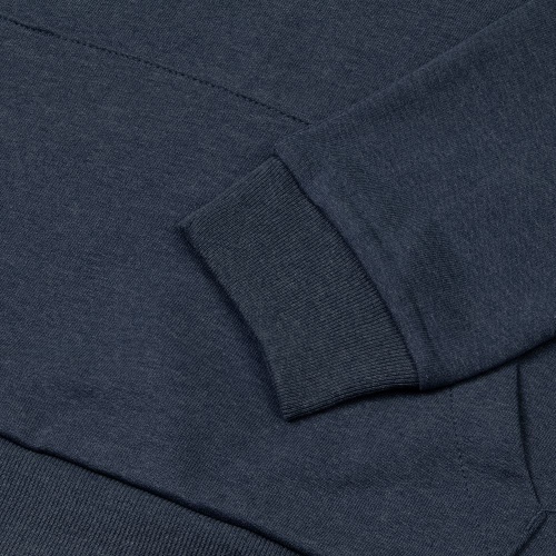 Толстовка с капюшоном унисекс Hoodie, синий меланж фото 5