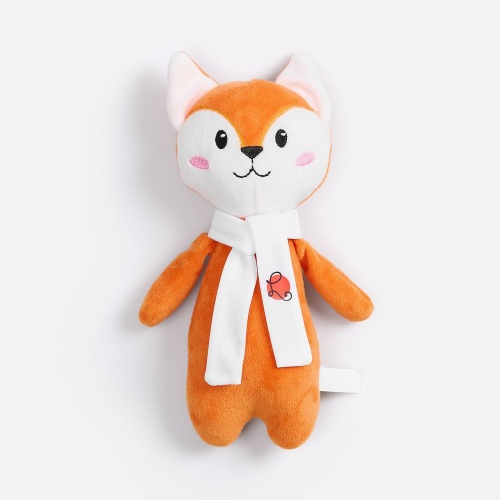 Мягкая игрушка Beastie Toys, лисенок с белым шарфом фото 12