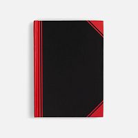 Блокнот Accenti Mini, черный с красным