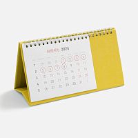 Календарь настольный Brand, желтый