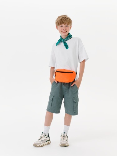 Детская поясная сумка Sonrisa, оранжевая фото 3