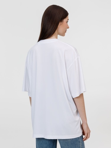 Футболка из бифлекса Morfiss, белая фото 6