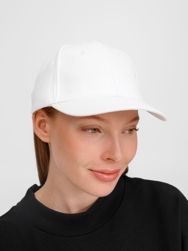 Бейсболка Apollo, белая фото 3
