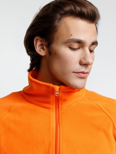 Куртка флисовая унисекс Fliska, оранжевая фото 4 Куртка флисовая унисекс Fliska, оранжевая фото 4