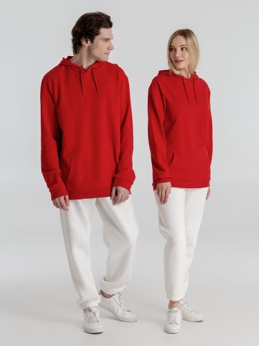 Толстовка с капюшоном унисекс Hoodie, красная фото 17