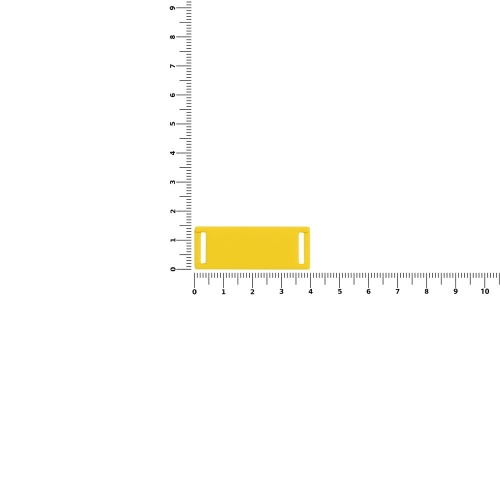 Лейбл из ПВХ Kova, желтый фото 2