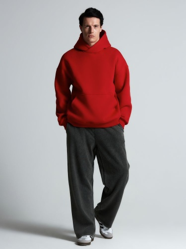 Худи Kulonga Oversize, красное фото 14