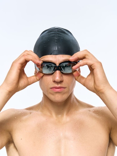 Шапочка для плавания Aquasana, черная фото 3 Шапочка для плавания Aquasana, черная фото 3