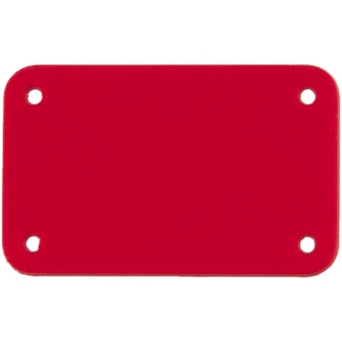 Лейбл из ПВХ Kreta, S, красный фото 2