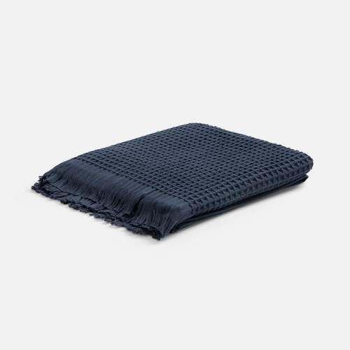 Плед вафельный Elenglect, темно-серый фото 2 Плед вафельный Elenglect, темно-серый фото 2