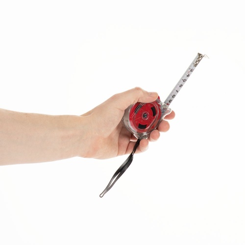 Рулетка Selvaksi, 5 м, красная фото 3