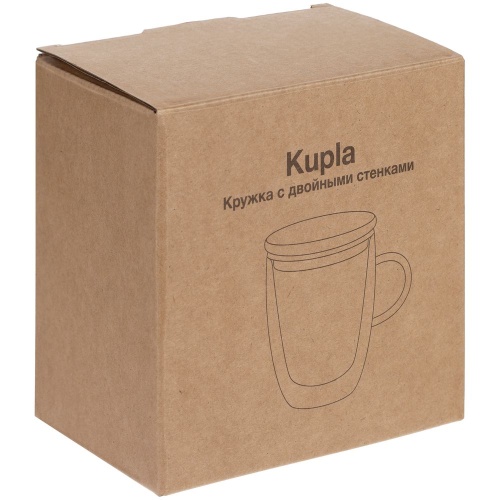 Кружка с двойными стенками Kupla с бамбуковой крышкой фото 9