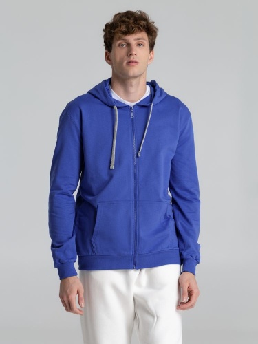 Толстовка на молнии с капюшоном Unit Siverga , ярко-синяя фото 7