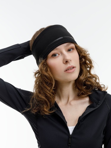 Спортивная повязка утепленная Jogge, черная фото 4