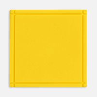 Лейбл из ПВХ Dzeta, L, желтый