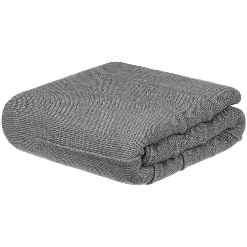 Плед Nessona Alpaca, серый (кварцевый меланж) фото 2 Плед Nessona Alpaca, серый (кварцевый меланж) фото 2