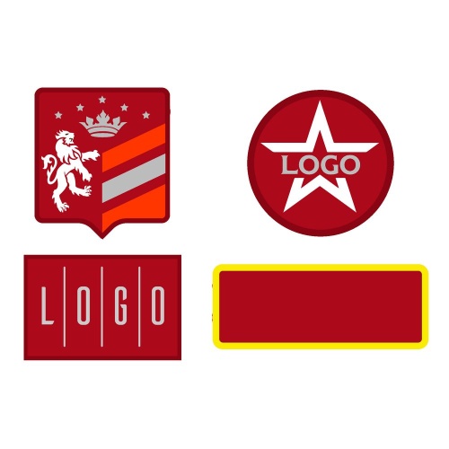 Шеврон из габардина Gabo M, красный Шеврон из габардина Gabo M, красный