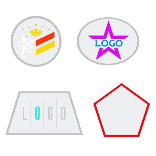 Шеврон из габардина Gabo L, белый фото 2