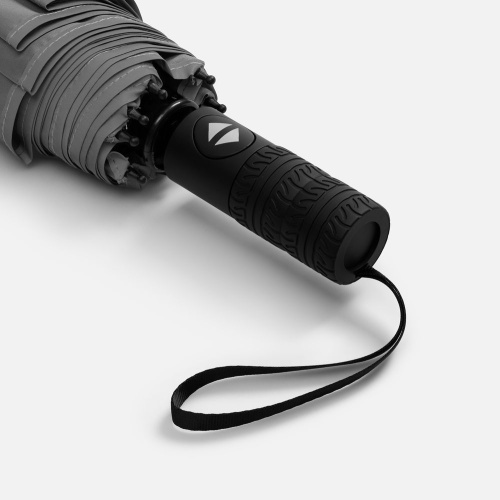 Зонт складной Tyre, серый фото 6