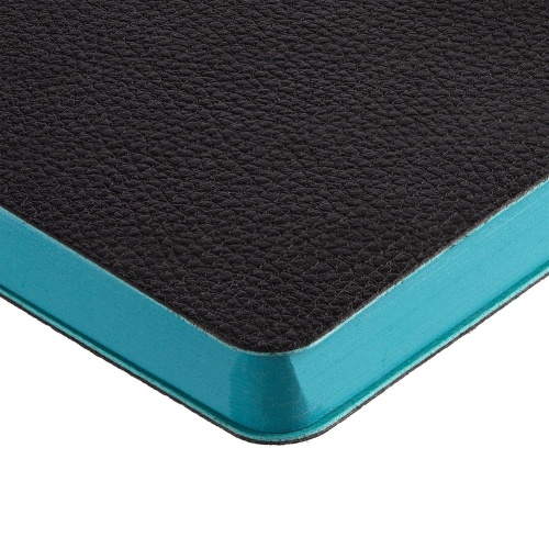 Ежедневник Boom, недатированный, черный с бирюзовым фото 3