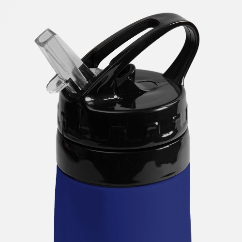 Складная бутылка для воды Langfossen, синяя фото 4 Складная бутылка для воды Langfossen, синяя фото 4