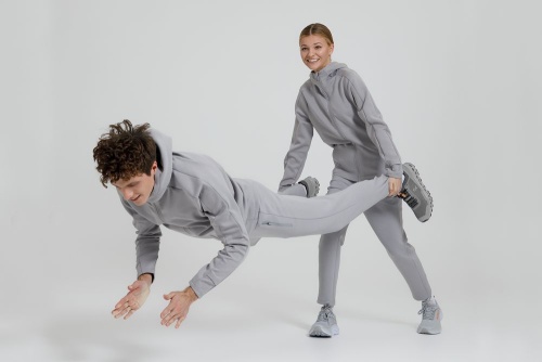 Куртка с капюшоном унисекс Begi, серая фото 7