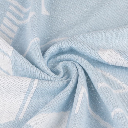 Плед Winterflake, бело-голубой с люрексом фото 3 Плед Winterflake, бело-голубой с люрексом фото 3