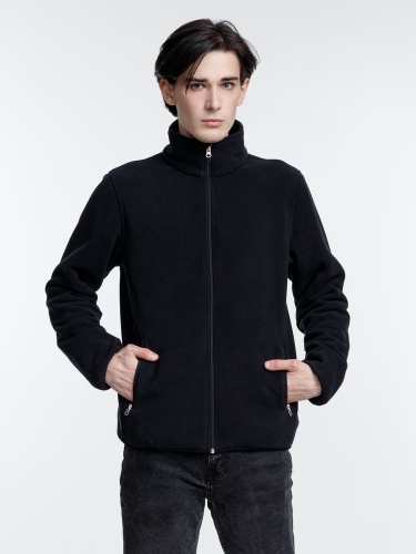 Куртка флисовая унисекс Nesse, черная фото 3 Куртка флисовая унисекс Nesse, черная фото 3