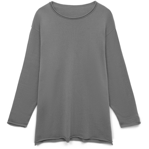 Лонгслив унисекс Siluetti Fuori, серый фото 2