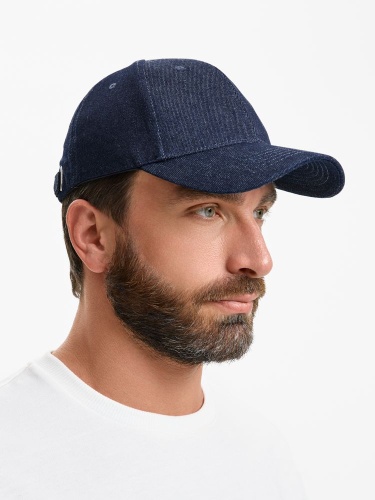 Бейсболка Denimate, темно-синяя фото 3