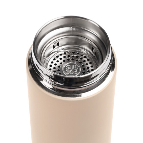 Термос с ситечком Percola, бежевый фото 2