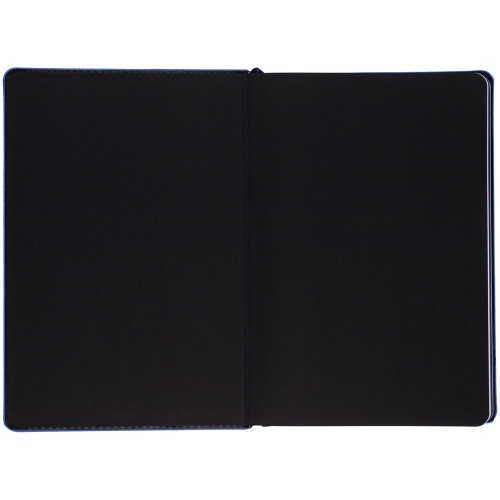 Ежедневник Alanis, недатированный, черный с синим фото 3 Ежедневник Alanis, недатированный, черный с синим фото 3