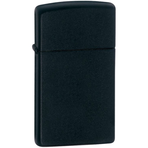 Зажигалка Zippo Slim Matt, матовая черная фото 2