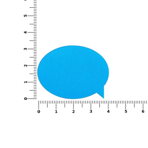 Наклейка тканевая Lunga Bubble, M, голубая фото 3 Наклейка тканевая Lunga Bubble, M, голубая фото 3