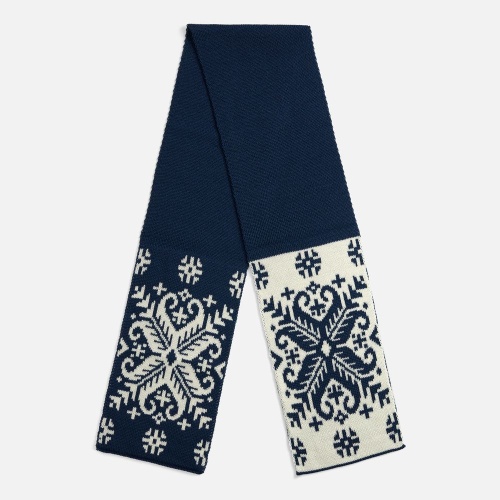 Шарф Wintertude M, синий с белым Шарф Wintertude M, синий с белым