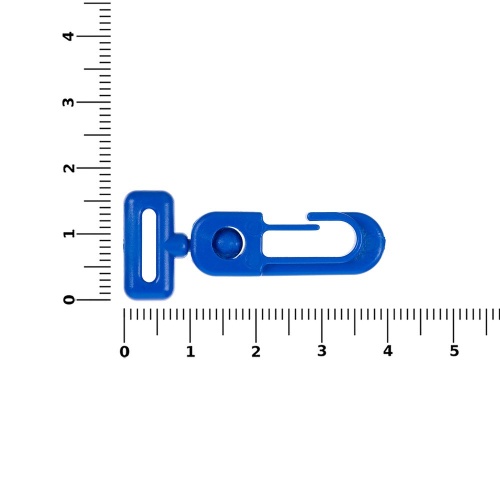 Застежка-карабин Сarabine, S, синий фото 2