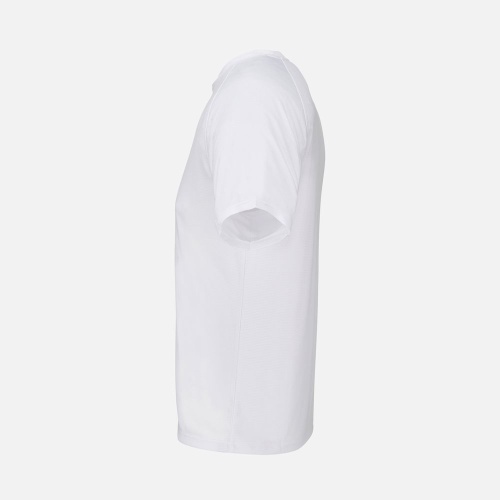 Футболка спортивная унисекс Vortex, белая фото 3