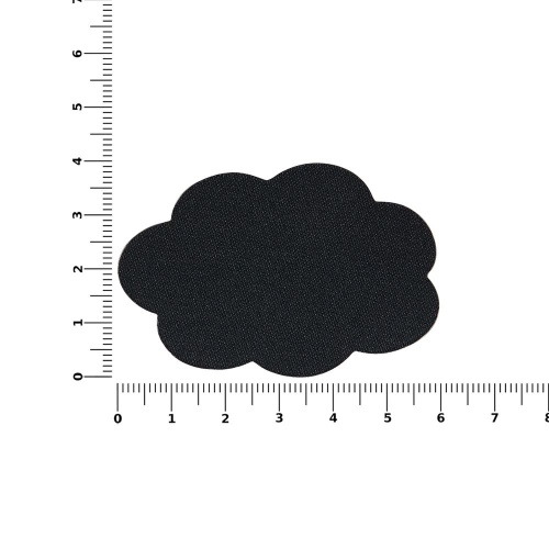 Наклейка тканевая Lunga Calum, L, черная фото 2