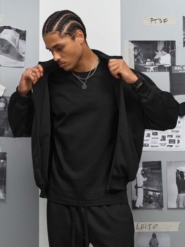 Куртка спортивная Junior, черная фото 4