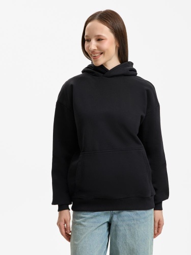 Худи унисекс оверсайз Daylero, черное фото 5