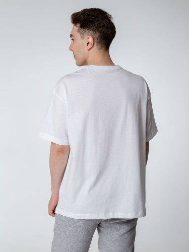 Футболка оверсайз мужская Boxy Men, бежевая (льняная) фото 3